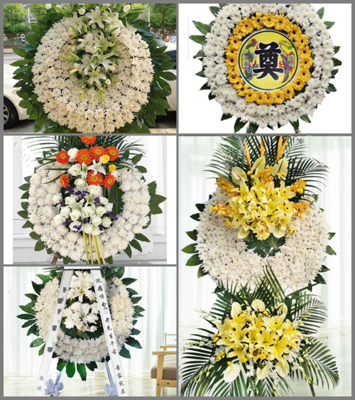 湖北黄石市阳新县枫林镇月朗村花圈速递